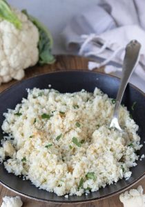 arroz con coliflor